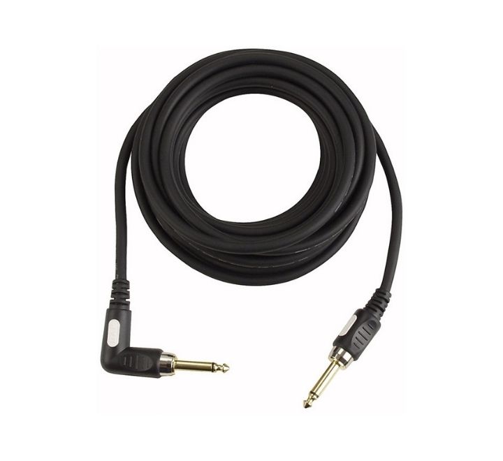 DAP FL19 - Road Guitar Cable straight Ø7 mm to 90° 6 m